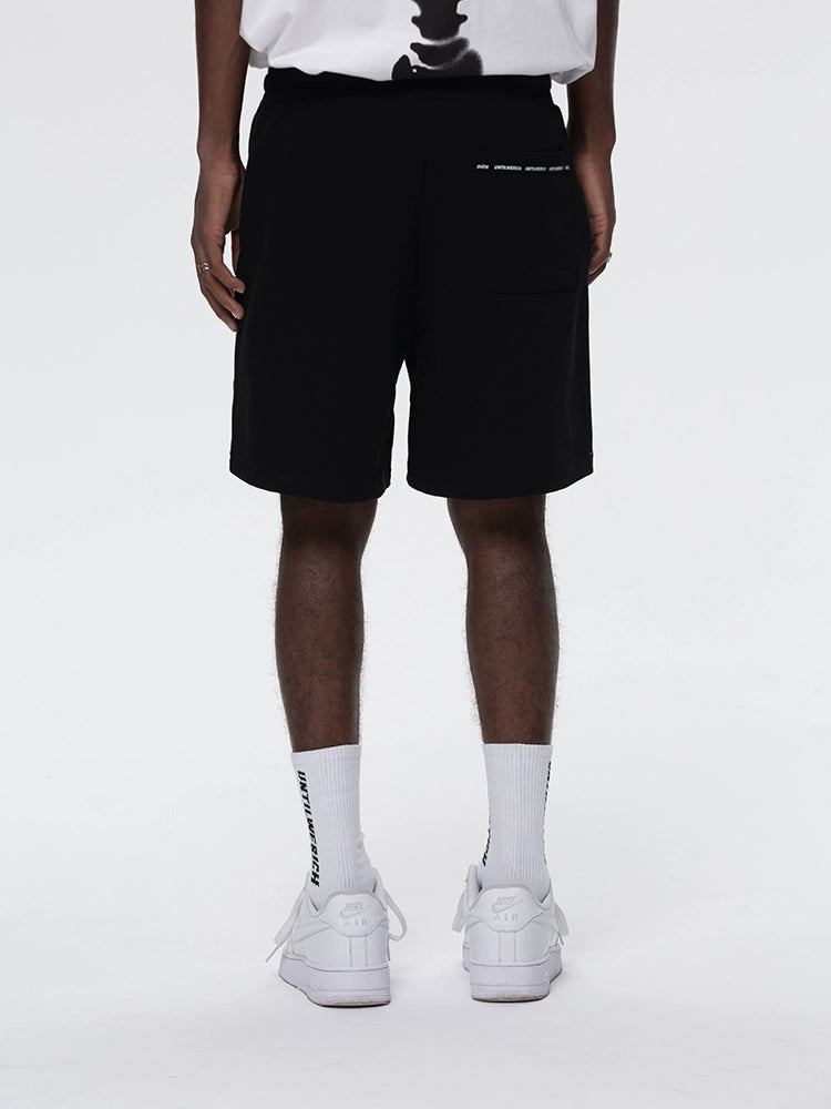 Graphic Letter Drawstring Sporty Short Pants WN17776