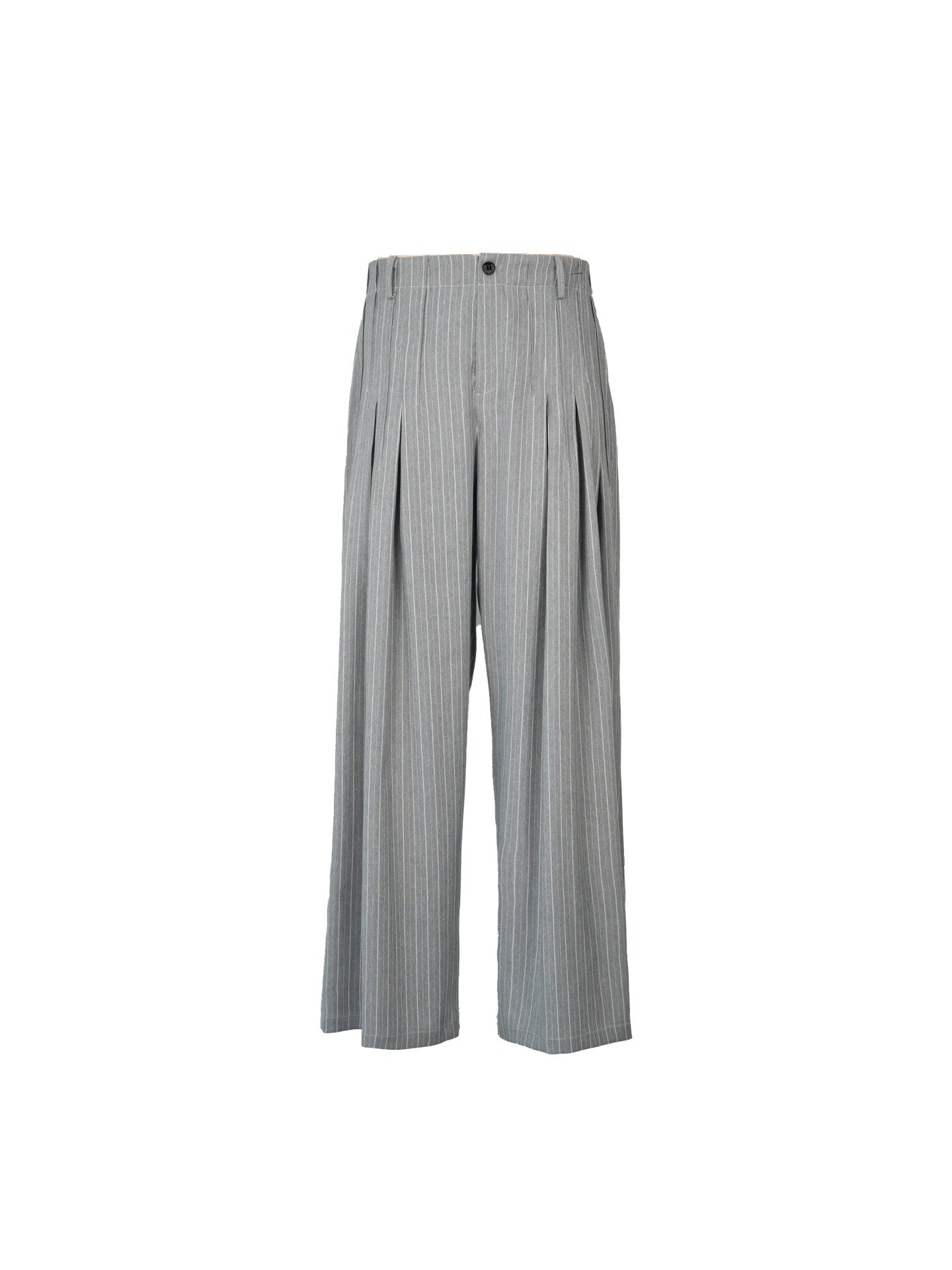 Pleats Stripe Wide Leg Trousers WN23622