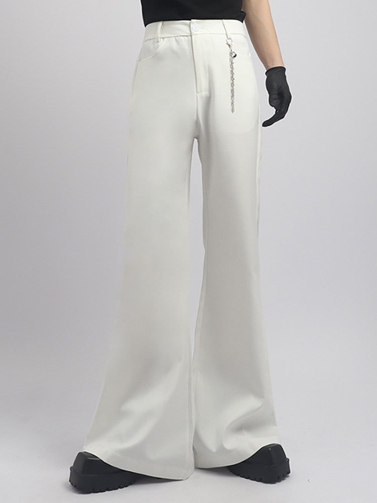 Chain Design Flare Trousers WN23781