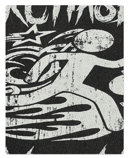 Washed Fake Layered Round Neck Print Long Sleeve T-Shirt WN7816