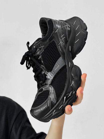 Platform Design Sporty Sneakers WN19111