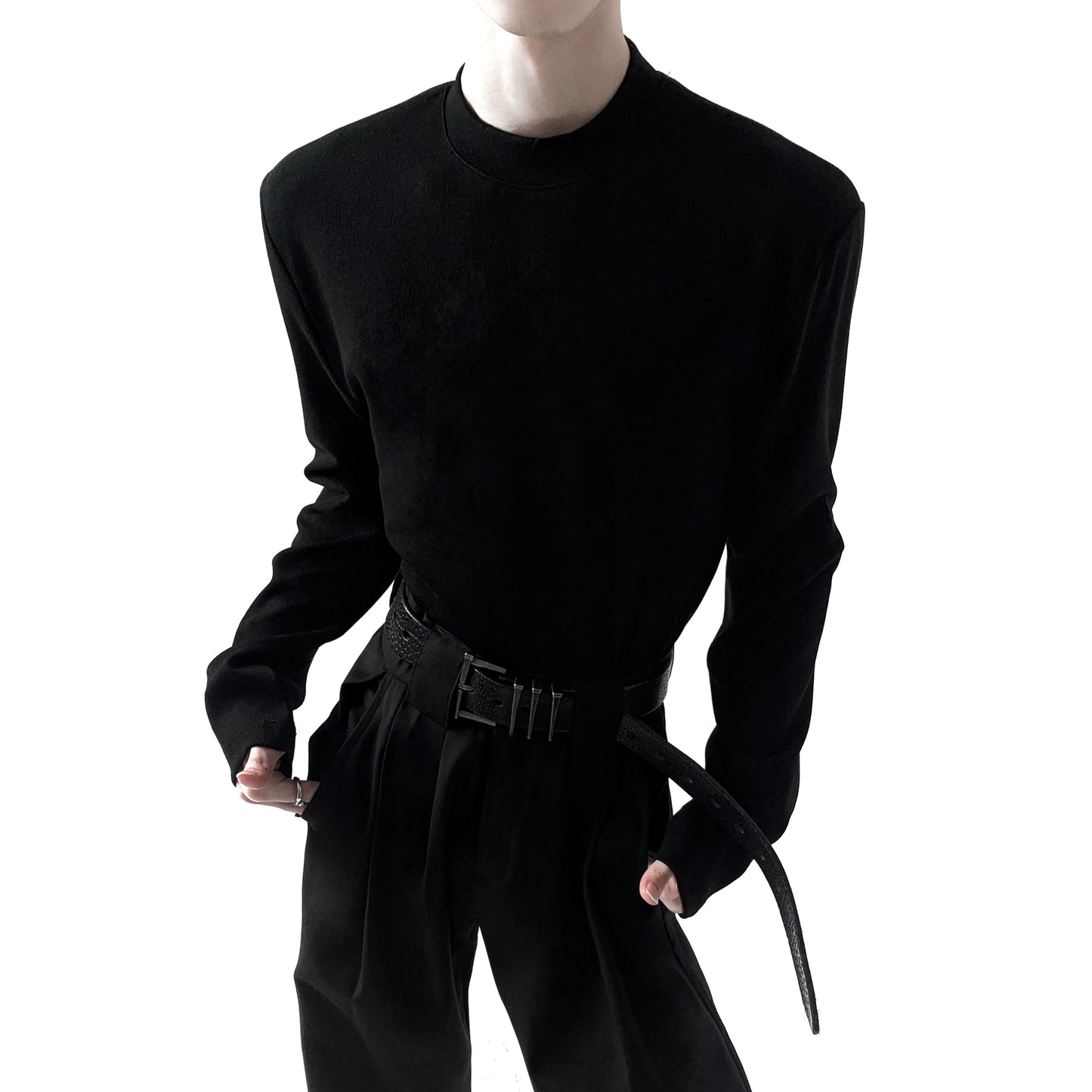 Solid Color Warm Long Sleeve T-shirt WN20361