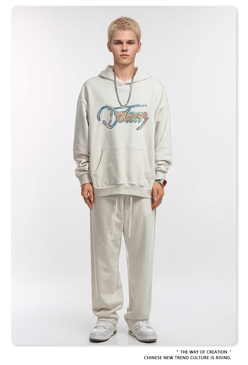 Oversize Print Pullover Hoodie WN9948