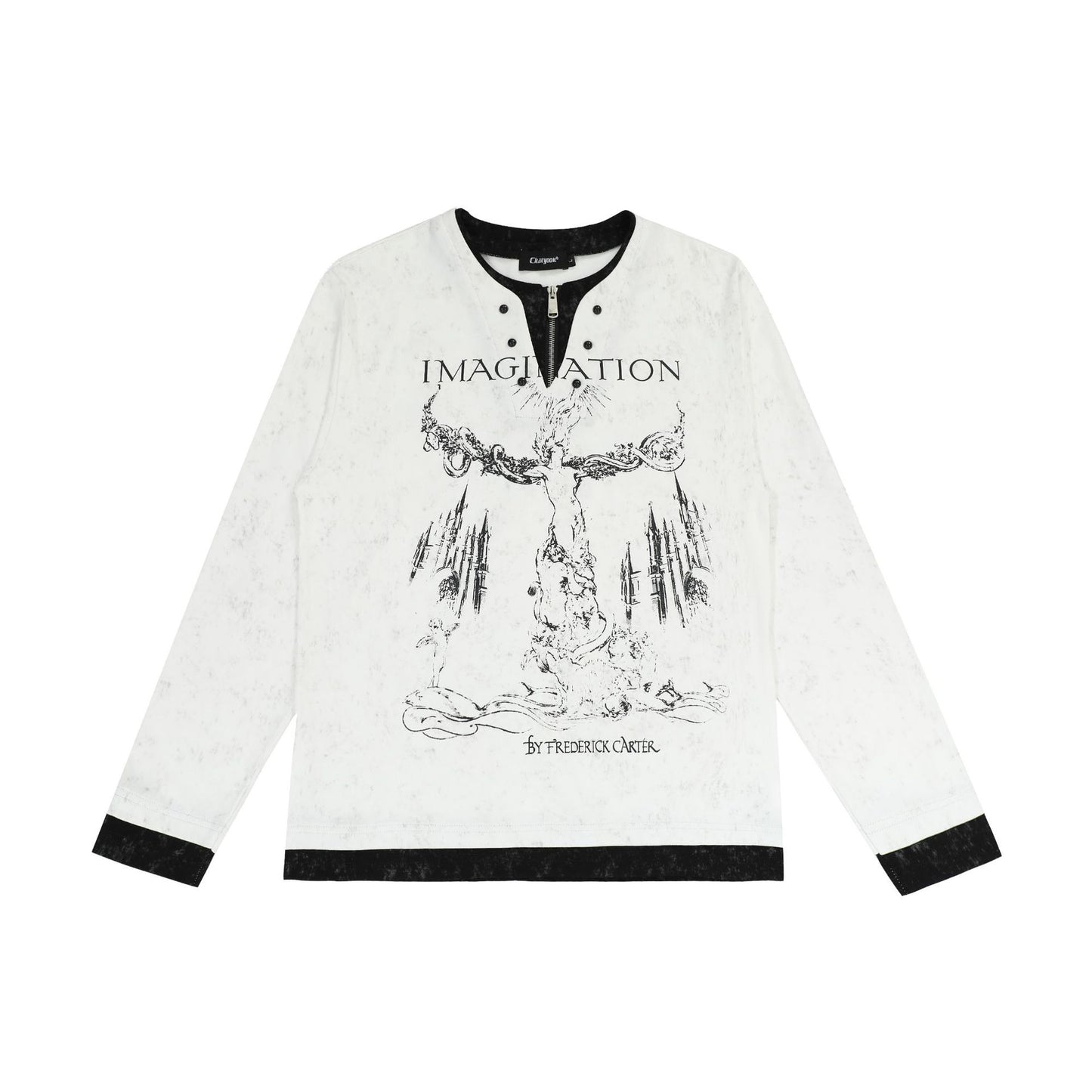 Fake Layered Oversize Long Sleeve T-Shirt WN14020