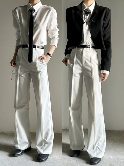 Elastic Waist Flare Trousers WN19614