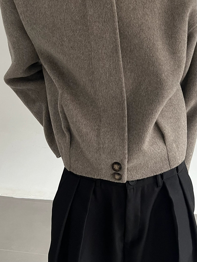 Wool Double-Faced Long Jacket WN21483