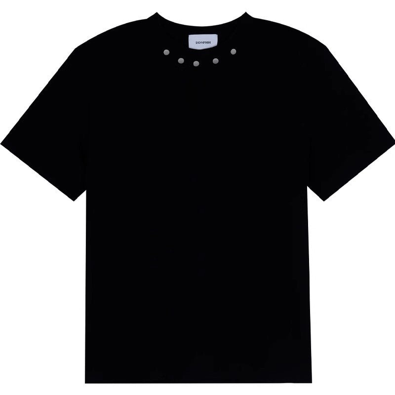 Metal Design Oversize Short Sleeve T-shirt WN6912