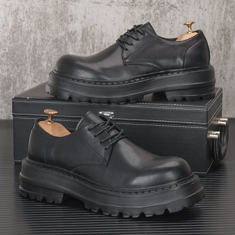 Chunky Platform Round Toe Lace-Up Shoes WN24847