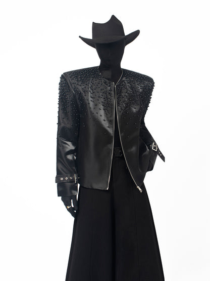 Beads Decor Short Jacket WN23683