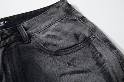 Washed Wide Leg Denim Jeans WN25408