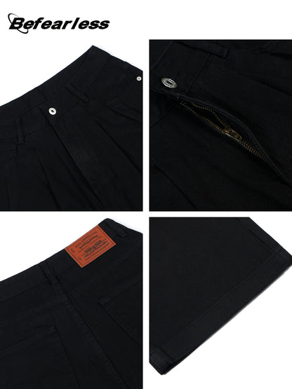 Washed Straight Wide Leg Pants WN26315