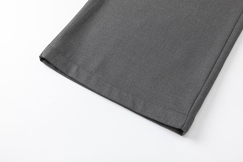 Drape Silhouette Pleats Wide Leg Trousers WN16165