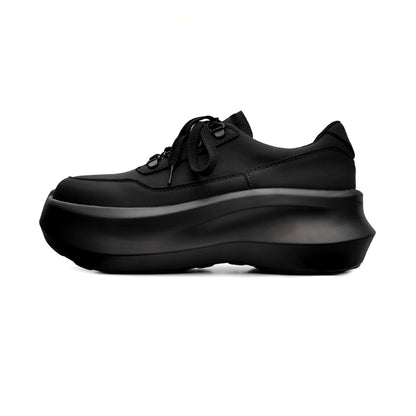 Matte Thick Sole PU Leather Derby Shoes WN21275