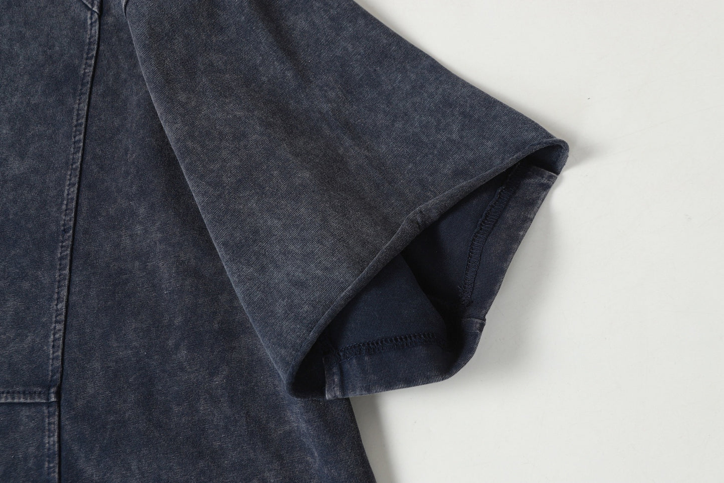 Washed Damage Pure Cotton Short Sleeve T-Shirt WN23055