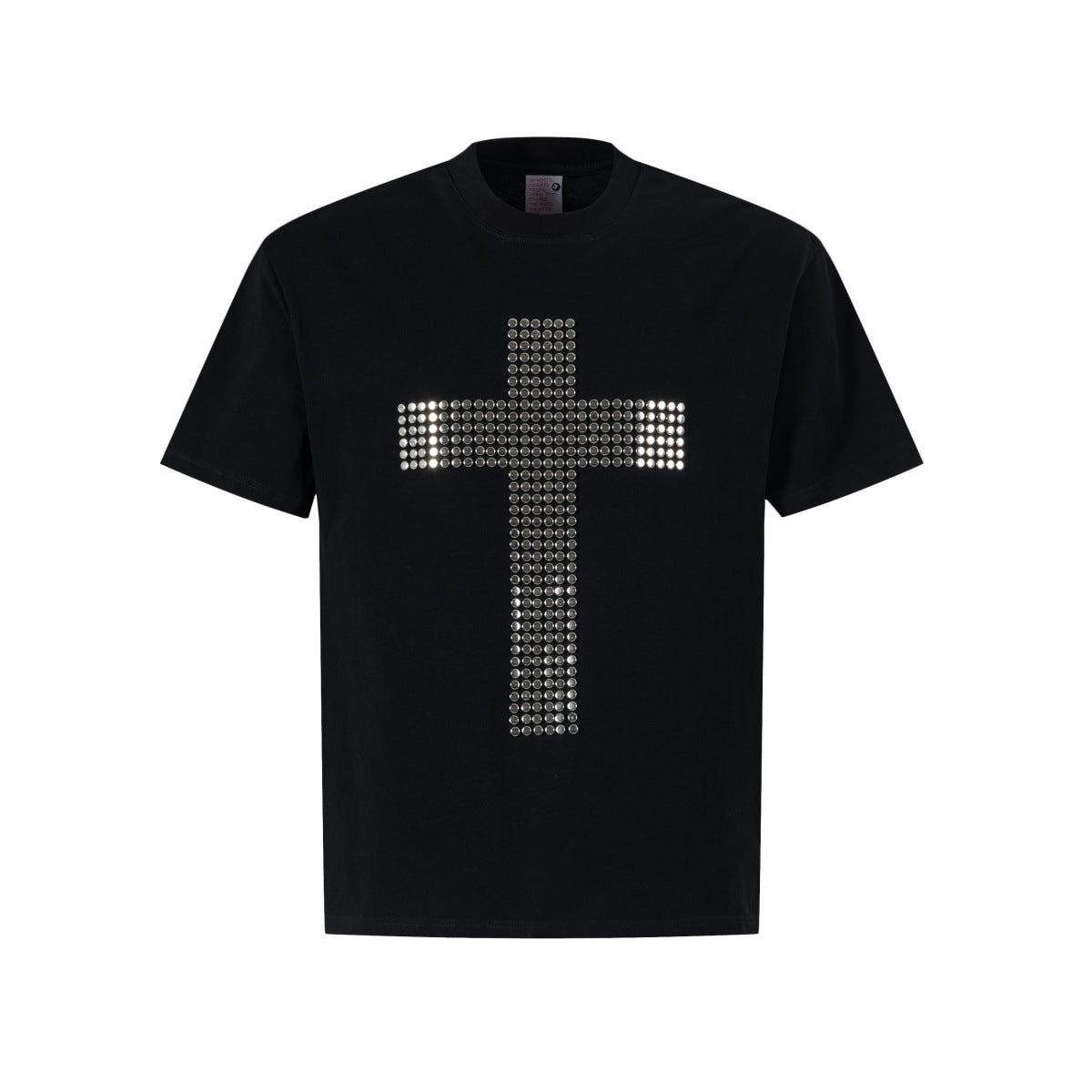 Cross Patch Beads Short Sleeve T-Shirt WN26082