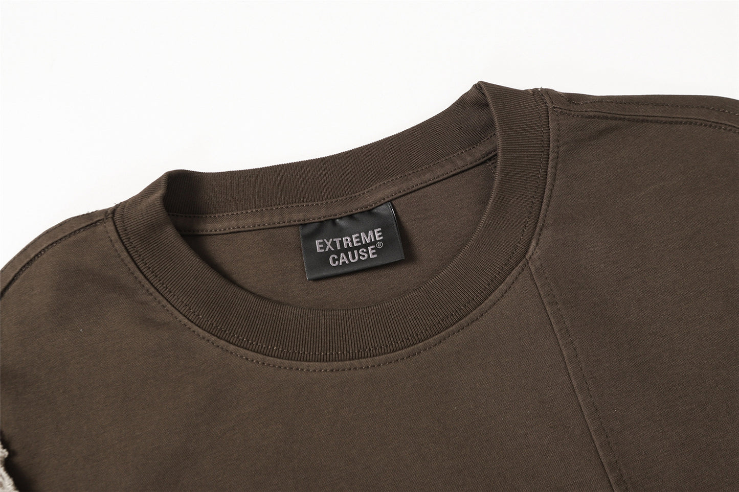Raw Edge Panel Short Sleeve T-Shirt WN26954