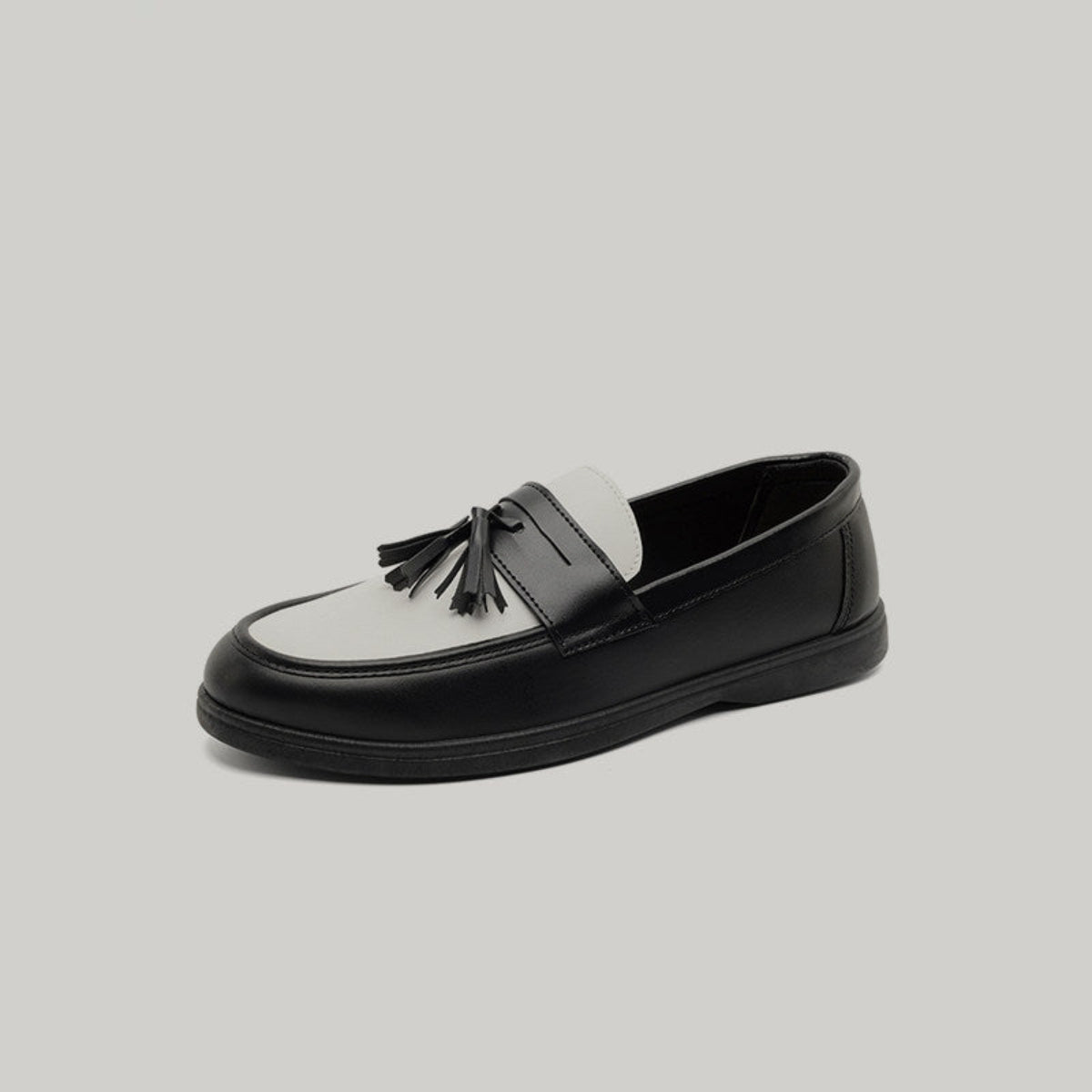 Tassel Patchwork Slip-On Loafers WN23529