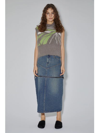 Graffiti Design Knit Vest WN19052