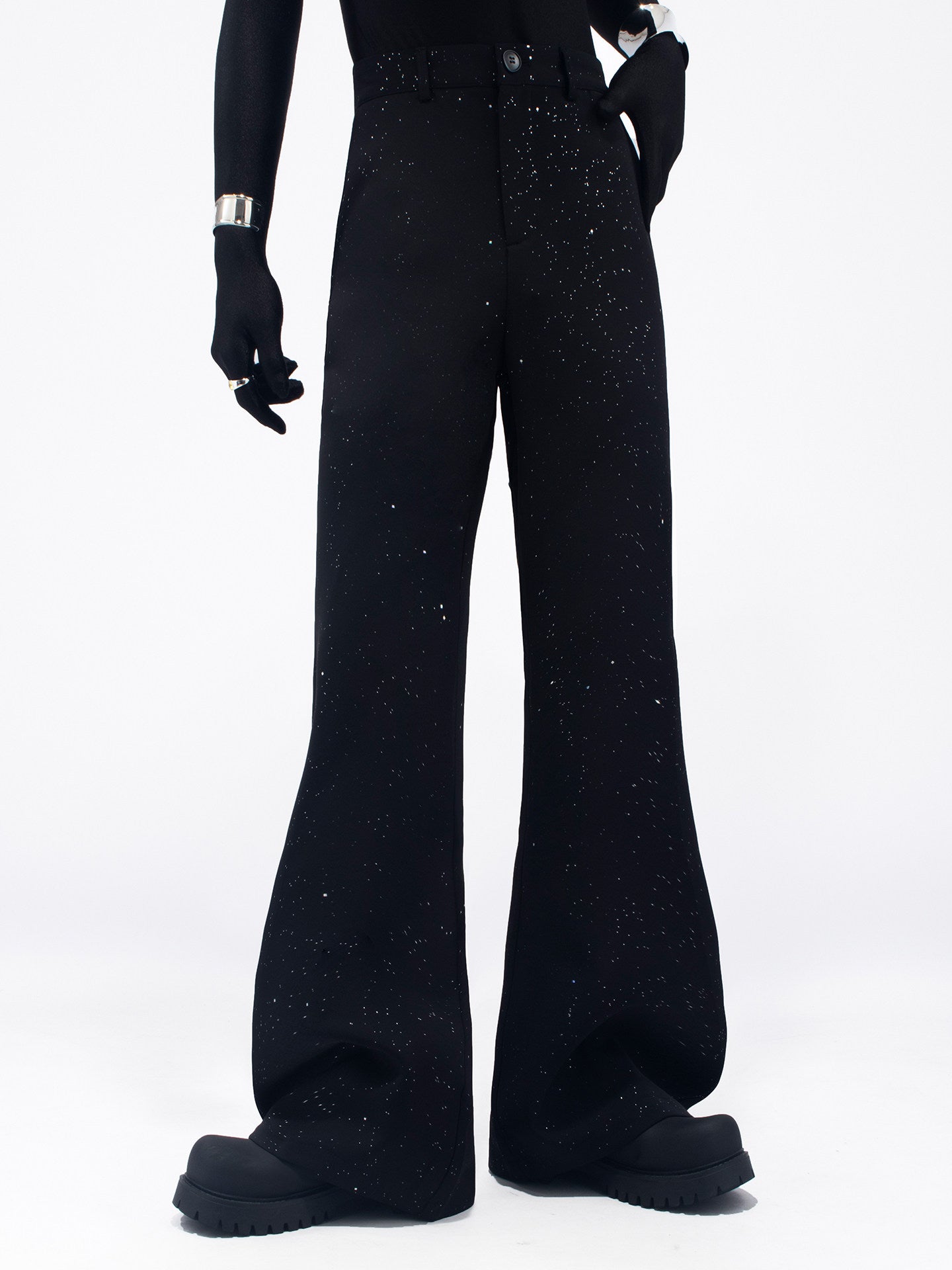 Sequin Flare Trousers WN23657