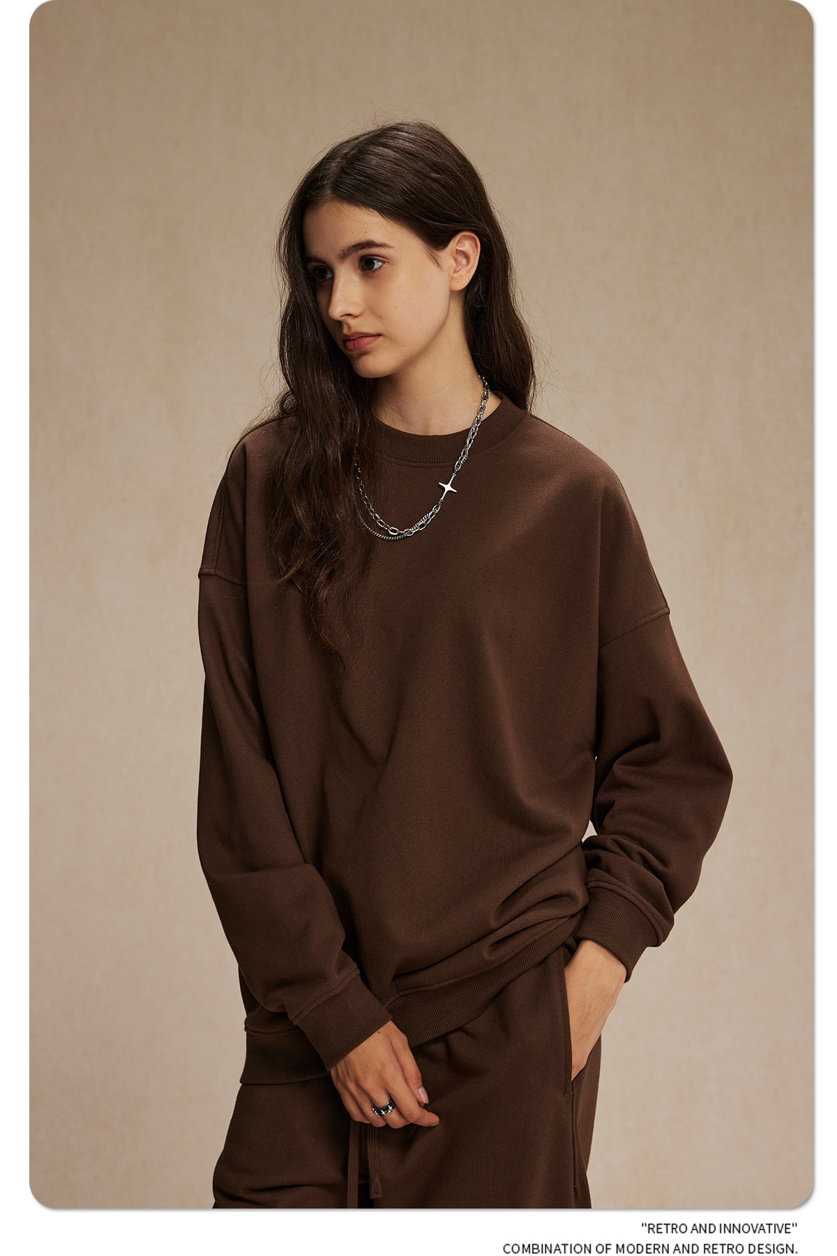Oversize Crewneck Sweatshirt WN9972