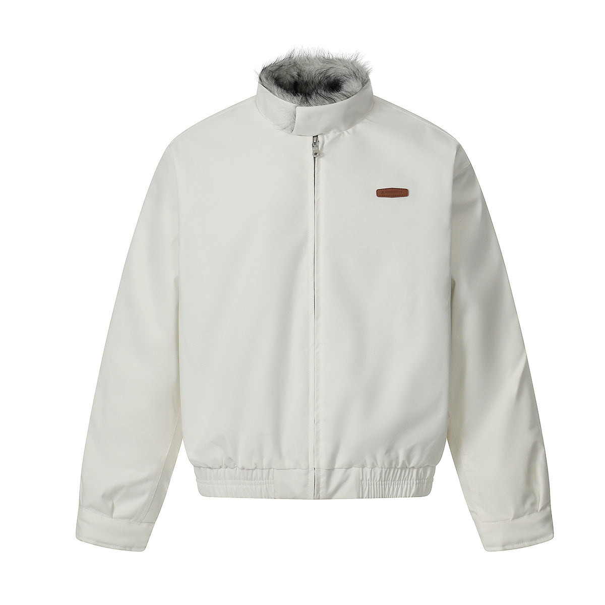 Fake Fur Collar Fleece Lining Puffer Jacket WN21856