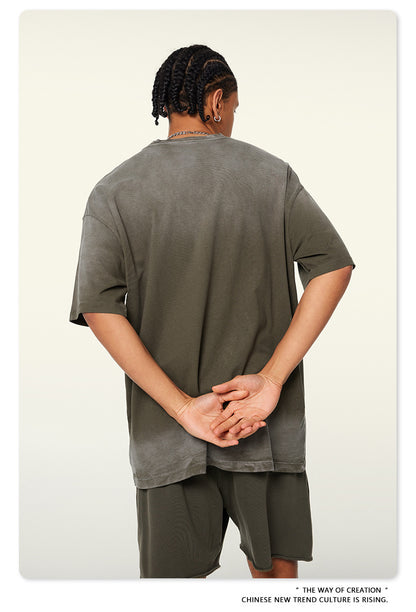 Washed Oversize Short-sleeve T-shirt WN6443