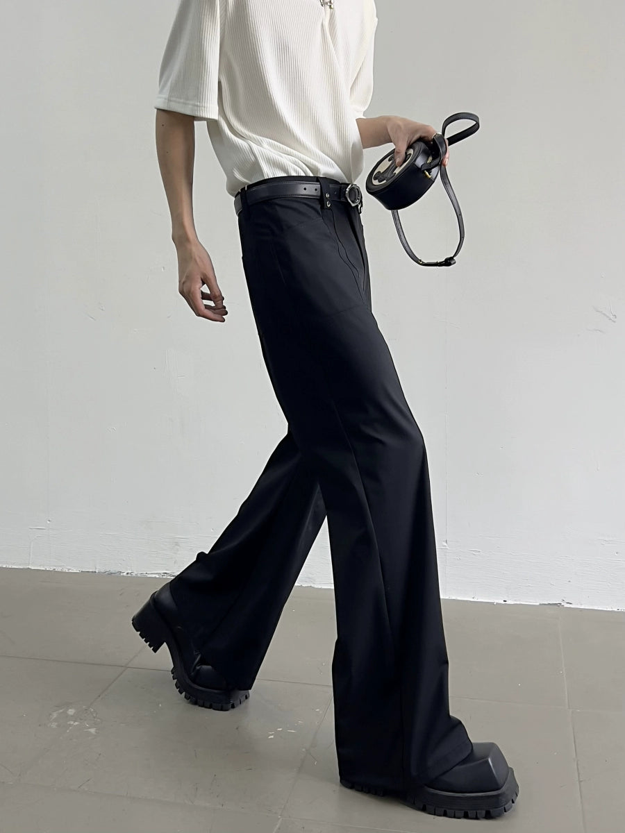 High Waist Flare Long Trousers WN7353