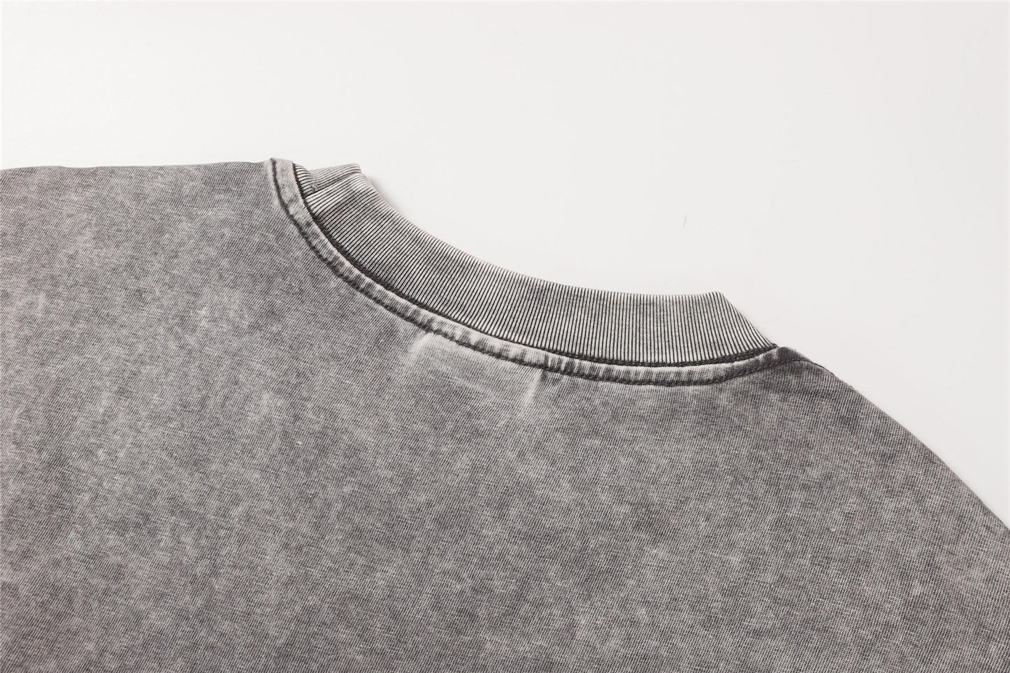 Washed Patchwork Utility Pocket Short Sleeve T-Shirt WN26906