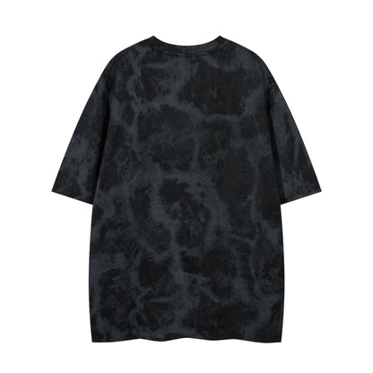 Washed Thorn Print Short Sleeve T-Shirt WN25543