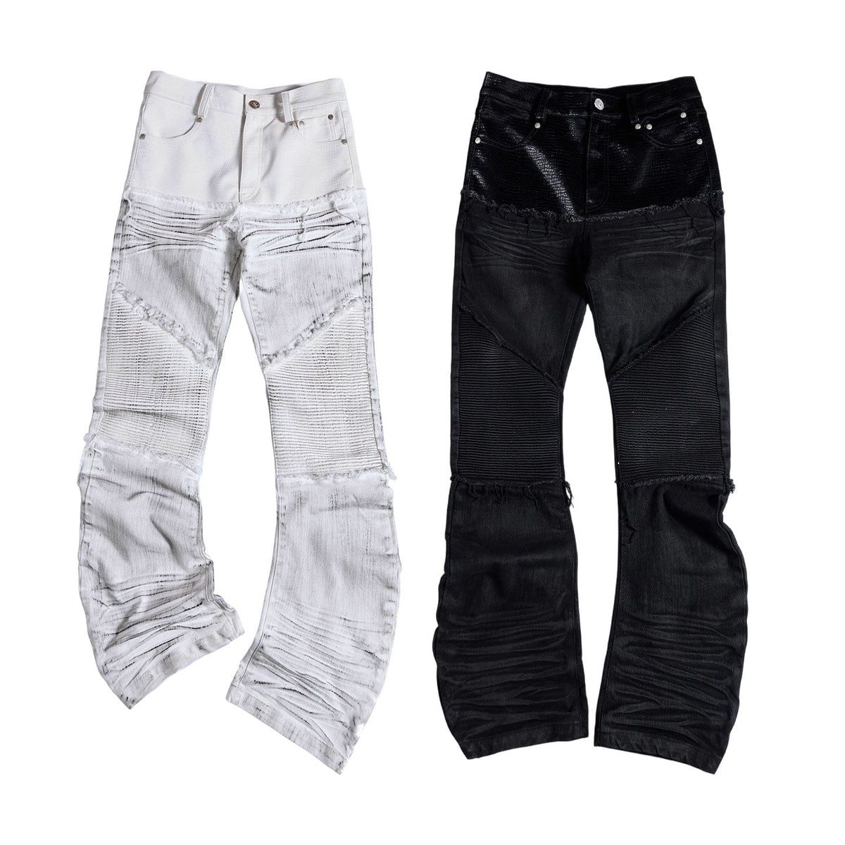 Pleats Stacked Pants WN27437