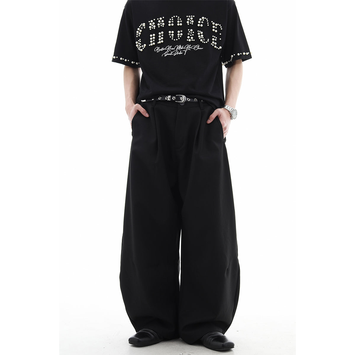 Draping Wide Leg Trousers WN15718