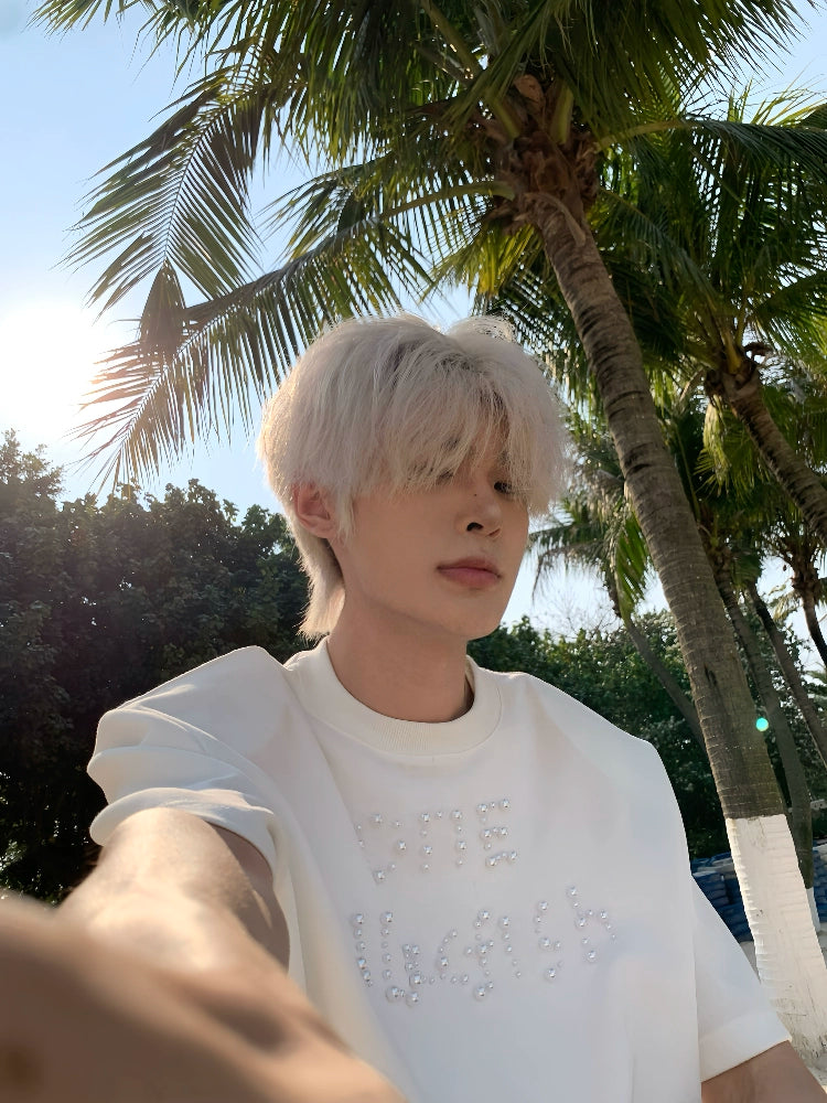 Pearl Design Oversize Short Sleeve T-Shirt WN19909