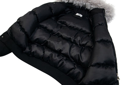 Fur Collar Hooded Workwear Padded Jacket WN11558