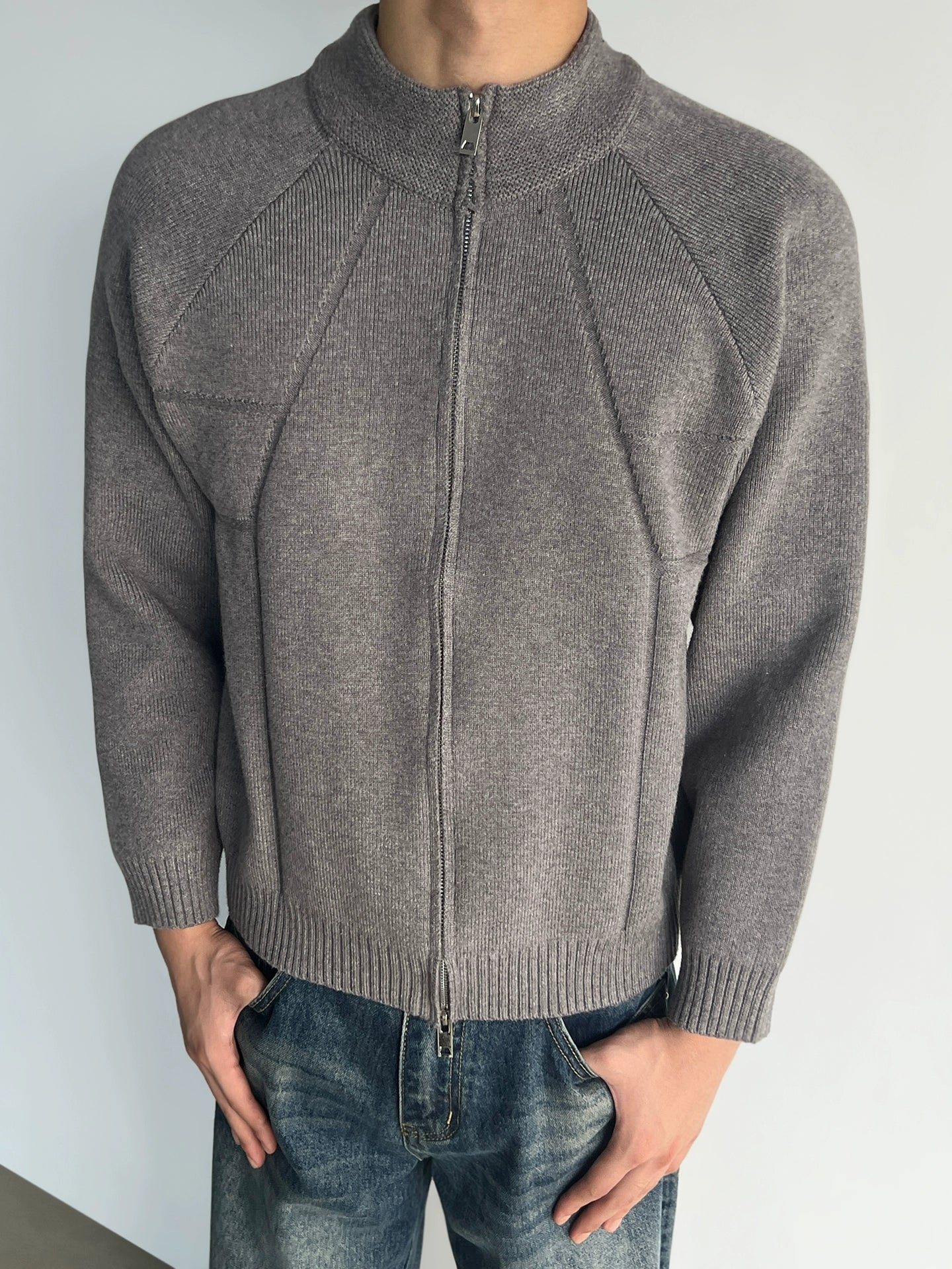 Oversize Short Knit Cardigan WN21412