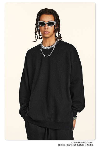 Oversize Heavyweight Pullover Hoodie & Zipper Hoodie & Sweatshirt & Pants Setup WN9930-K