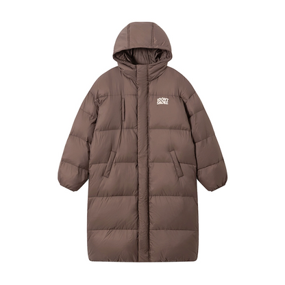 White Duck Down Mid-Length Puffer Jacket WN10151