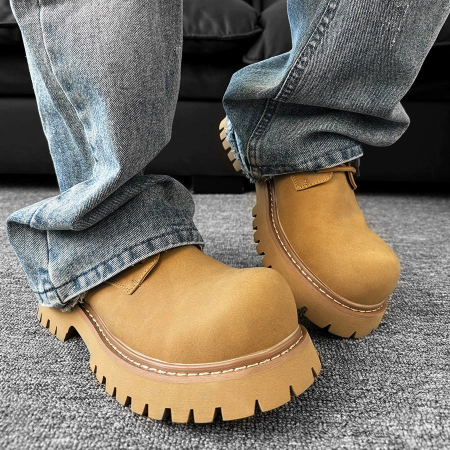 Round Toe Derby Chunky Sol Shoes WN19173