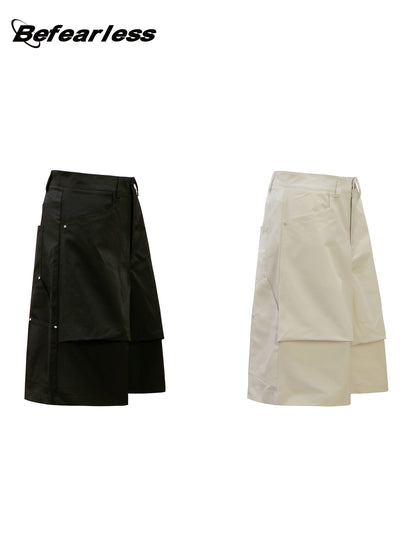 3D Panel Cargo Half Pants WN26404