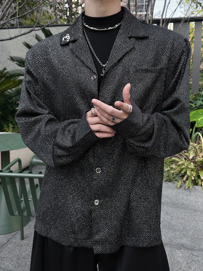 Oversize Lapel Long Sleeve Shirt WN25069