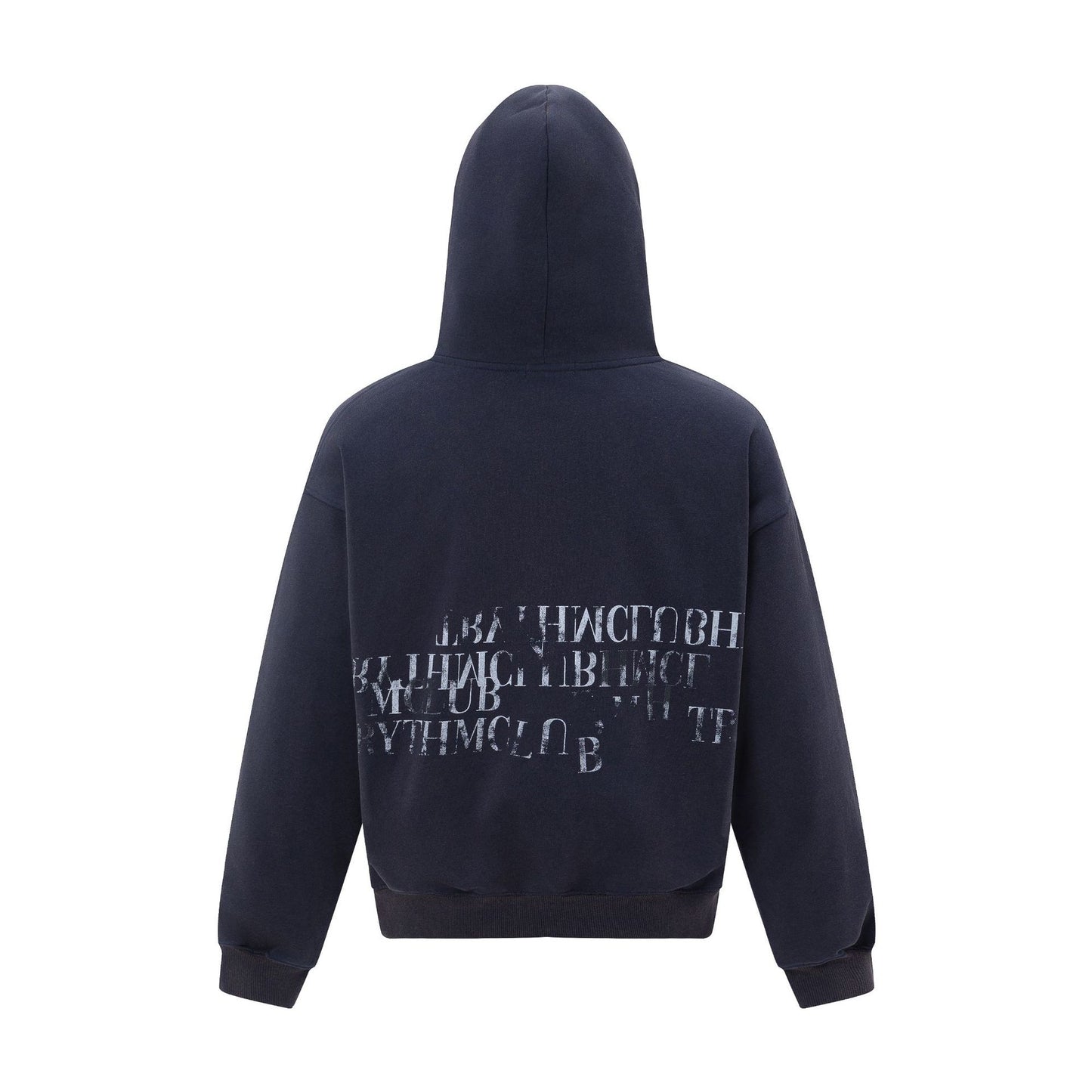 Heavyweight Letter Oversize Pullover Hoodie WN26085