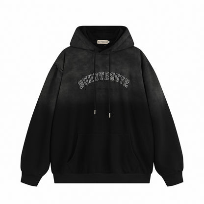 Washed Letter Embroidery Oversize Hoodie WN11515