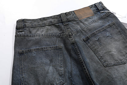 Washed Flare Denim Jeans WN12718