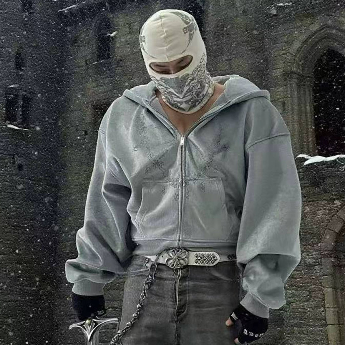 Wizard Hat Velvet Zipper Hoodie WN20916