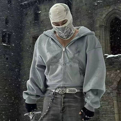 Wizard Hat Velvet Zipper Hoodie WN20916