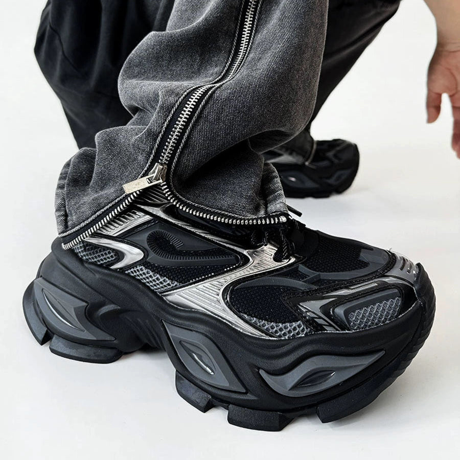 Heterochromatic Chunky Design Shoes WN19186