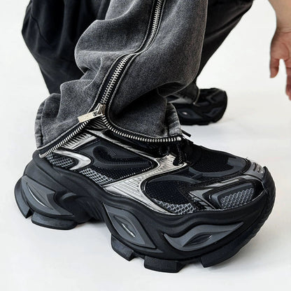 Heterochromatic Chunky Design Shoes WN19186