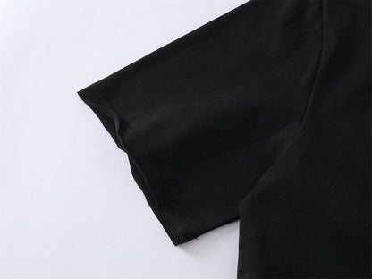 Neck Letter Short Sleeve T-Shirt WN26768