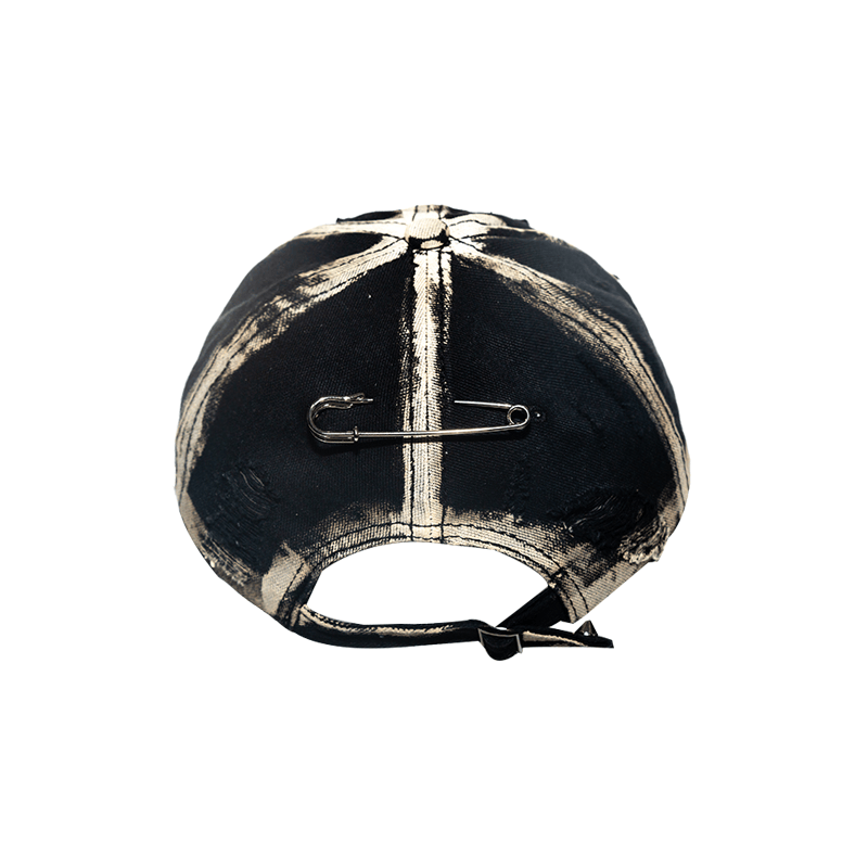 Damage Safety Pin Embroidery Cap WN21086
