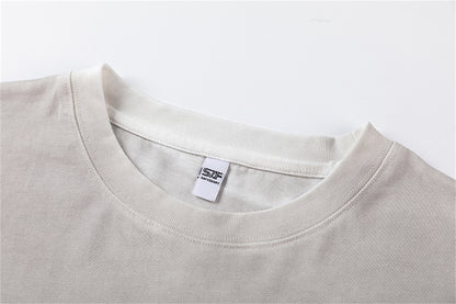 Gradient Paint Letter Short Sleeve T-Shirt WN26957