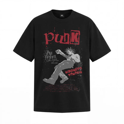 Graphic Print Wash Cotton Short Sleeve T-Shirt WN25635